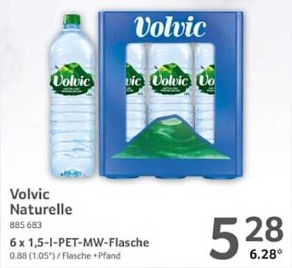 Volvic Naturelle 6 x 1,5 l-PET-MW-Flasche