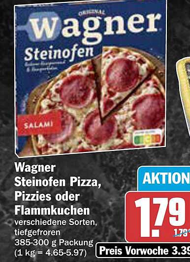 Wagner Steinofen Pizza, Pizzies oder Flammkuchen