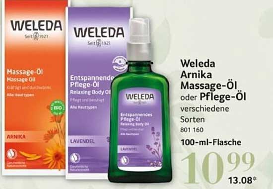 Weleda Arnika Massage-Öl oder Pflege-Öl verschiedene Sorten 100-ml-Flasche