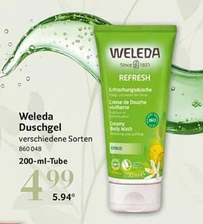 Weleda Duschgel – Refresh und andere Sorten