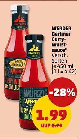 WERDER Berliner Currywurst-Sauce – 450 ml