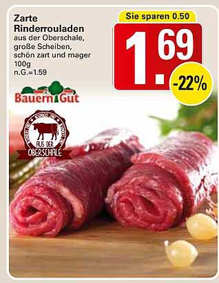 Zarte Rinderrouladen aus der Oberschale