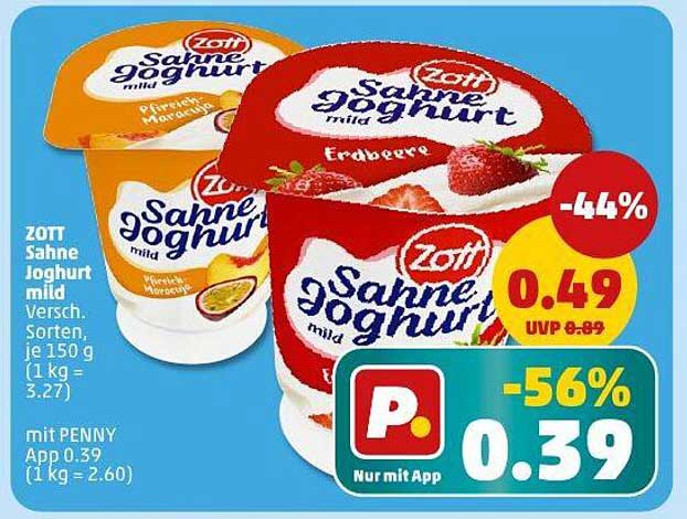 Zott Sahne Joghurt mild 150g – Vielfalt in jedem Becher
