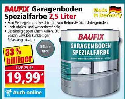 BAUFIX Garagenboden Spezialfarbe 2,5 Liter