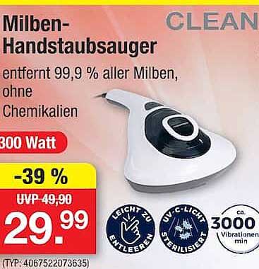 Milben-Handstaubsauger