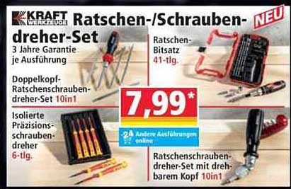 Ratschen-/Schraubendreher-Set