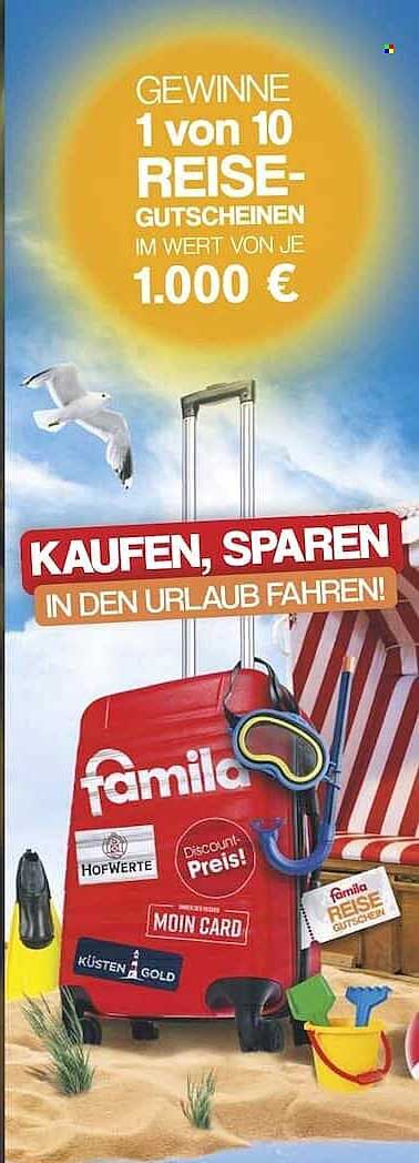 1 von 10 Reise-Gutscheinen im Wert von je 1.000 € gewinnen