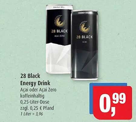 28 Black Energy Drink - Acai oder Acai Zero