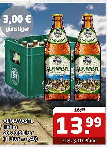ALM-WASTL Helles 20 x 0,5 Liter