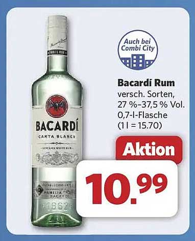 Bacardí Rum - Verschiedene Sorten, 0,7 l (27 % - 37,5 % Vol.)