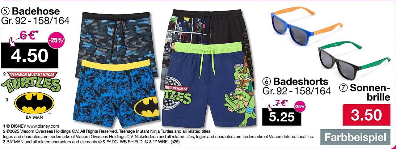 Badehose und Badeshorts für Herren – Kindergröße 92-158/164