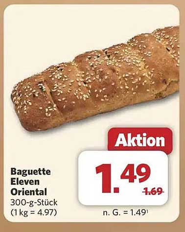 Baguette Eleven Oriental 300-g-Stück