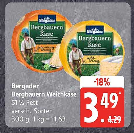 Bergader Bergbauern Weichkäse 300g