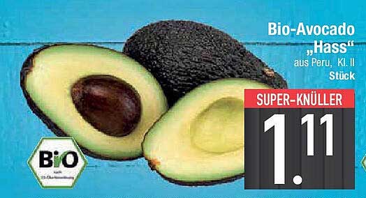 Bio-Avocado "Hass" aus Peru, Kl. II Stück