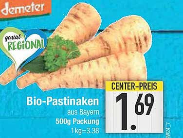 Bio-Pastinaken aus Bayern - 500g Packung