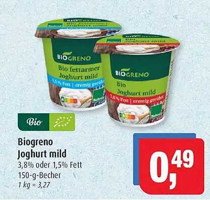 Biogreno Joghurt mild 150 g Becher