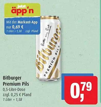 Bitburger Premium Pils 0,5-Liter-Dose