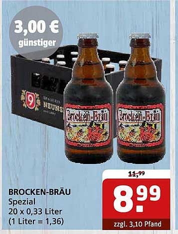 BROCKEN-BRÄU Spezial 20 x 0,33 Liter