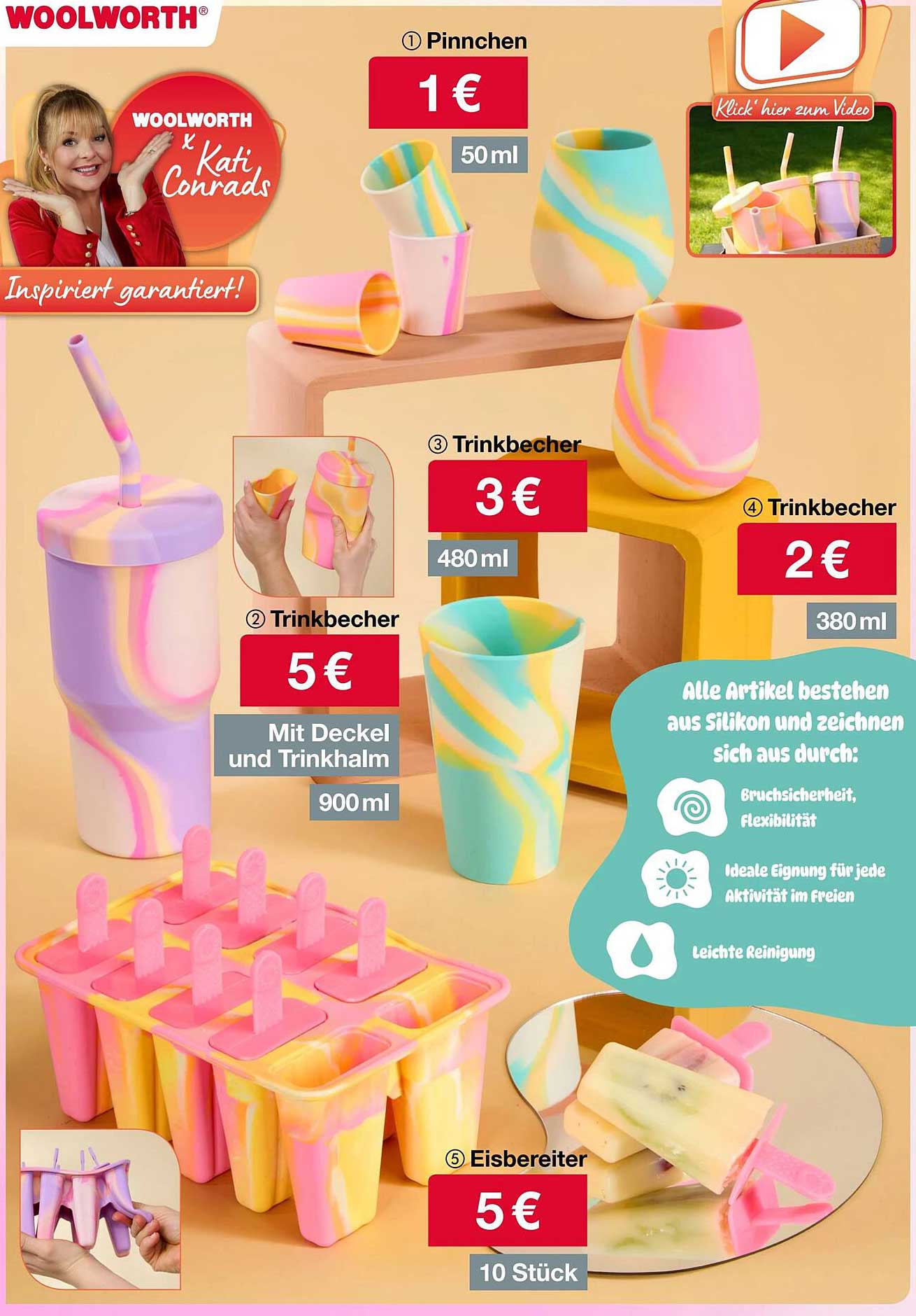 Bunte Trinkbecher und Eisbereiter – das Must-Have für den Sommer
