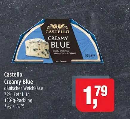Castello Creamy Blue 150 g - dänischer Weichkäse