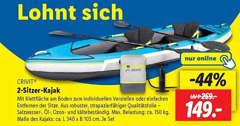 CRIVIT® 2-Sitzer-Kajak