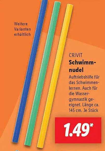CRIVIT Schwimmnudel