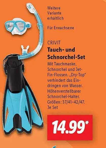 CRIVIT Tauch- und Schnorchel-Set