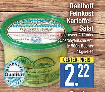 Dahlhoff Feinkost Kartoffelsalat - Tegernseer Art oder "Oberbayerische Art"