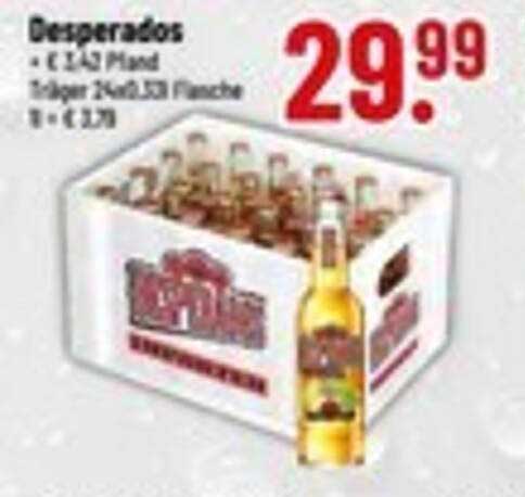 Desperados Bier 24 x 0,33l Kiste