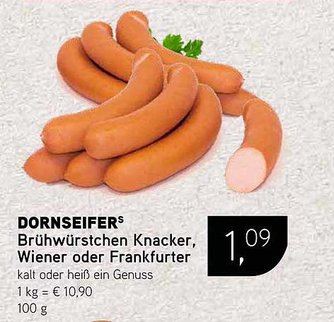 DORNSEIFER® Brühwürstchen Knacker, Wiener oder Frankfurter