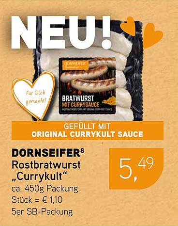 DORNSEIFER® Rostbratwurst "Curry kult"