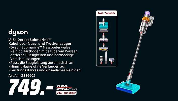 Dyson V15s Detect Submarine™ Kabelloser Nass- und Trockensauger