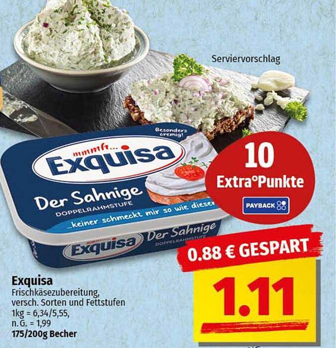 Exquisa Der Sahnige Frischkäse 175g