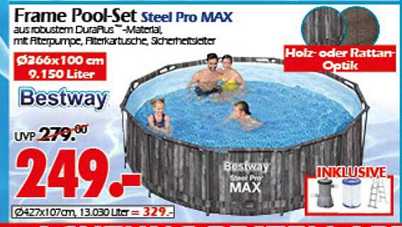 Frame Pool-Set Steel Pro MAX