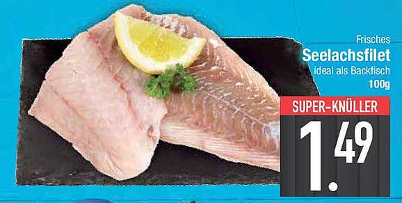 Frisches Seelachsfilet – ideal als Backfisch (100g)