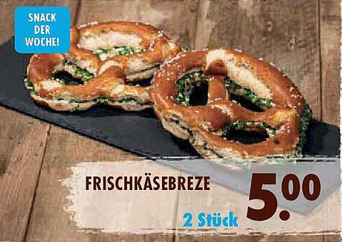 Frischkäsebreze - Snack der Woche