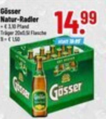 Gösser Natur-Radler 20 x 0,5 l