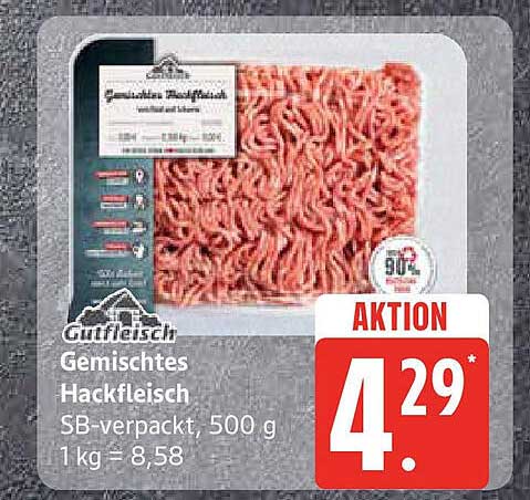 Gutfleisch Gemischtes Hackfleisch, 500 g – Aktion