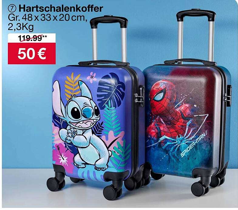 Hartschalenkoffer mit Disney-Motiven – Perfekt für kleine Abenteuer