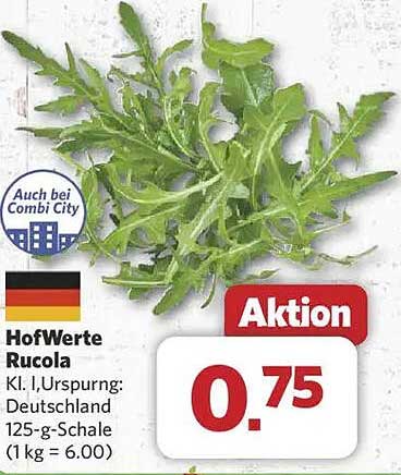HofWerte Rucola 125 g - frisch und knackig!