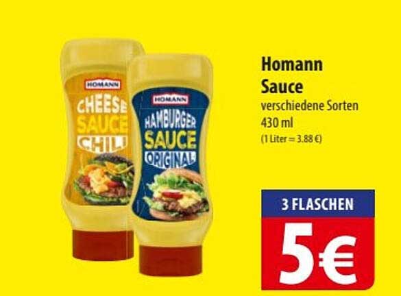 Homann Sauce verschiedene Sorten 430 ml
