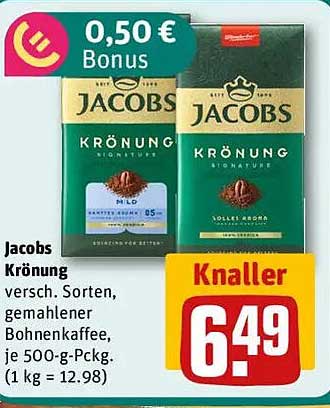 Jacobs Krönung - Gemahlener Bohnenkaffee