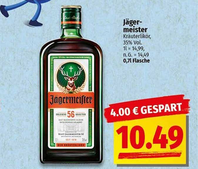 Jägermeister Kräuterlikör, 35% Vol.
