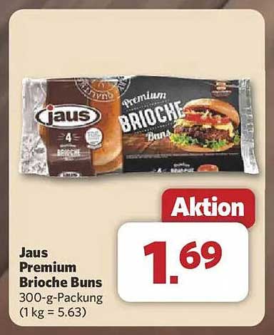 Jaus Premium Brioche Buns 300-g-Packung
