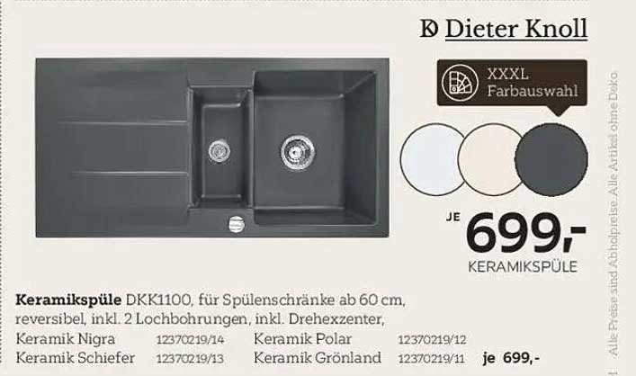Keramikspüle DKK1100 von Dieter Knoll