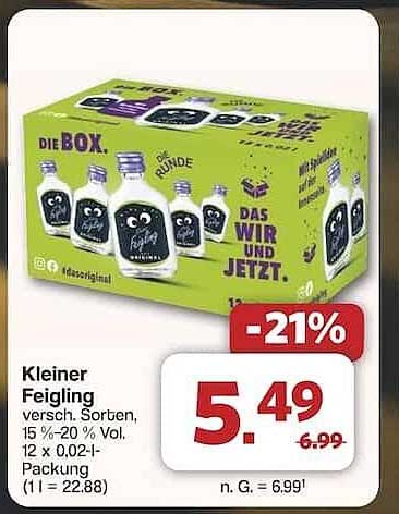 Kleiner Feigling 12 x 0,02l - Die Box