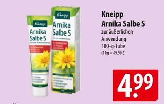 Kneipp Arnika Salbe S 100-g-Tube