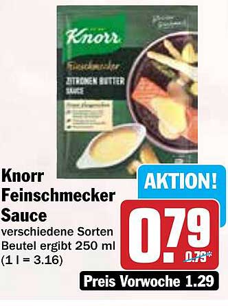 Knorr Feinschmecker Sauce - Zitrone Butter Sauce