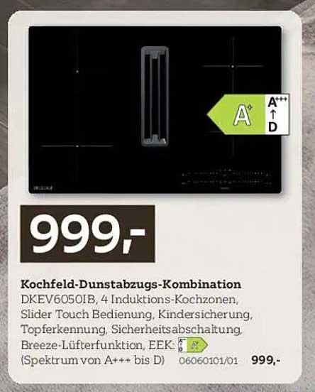 Kochfeld-Dunstabzugs-Kombination DKEV60501B