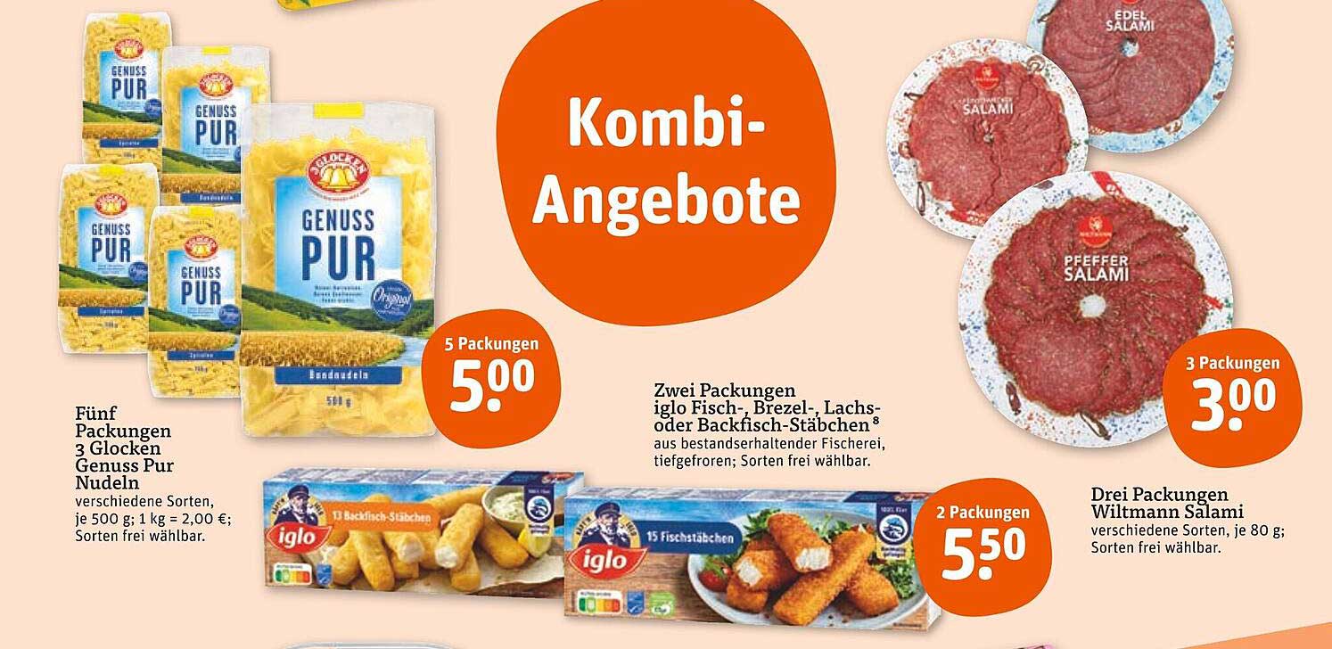 Kombi-Angebote: Genuss pur mit Nudel- und Fischliebhaber-Angeboten